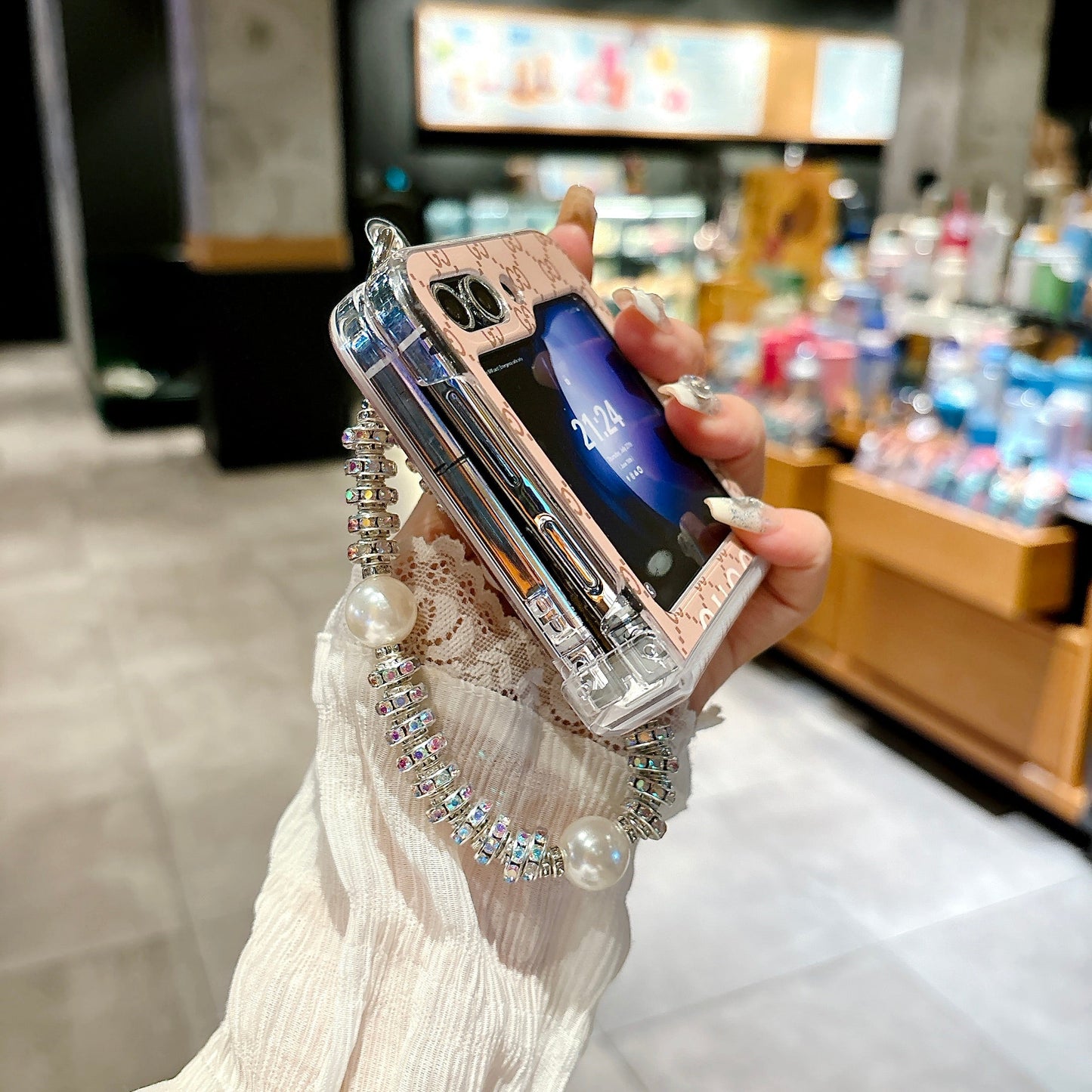 Cute Cartoon Bracelet Flip Case