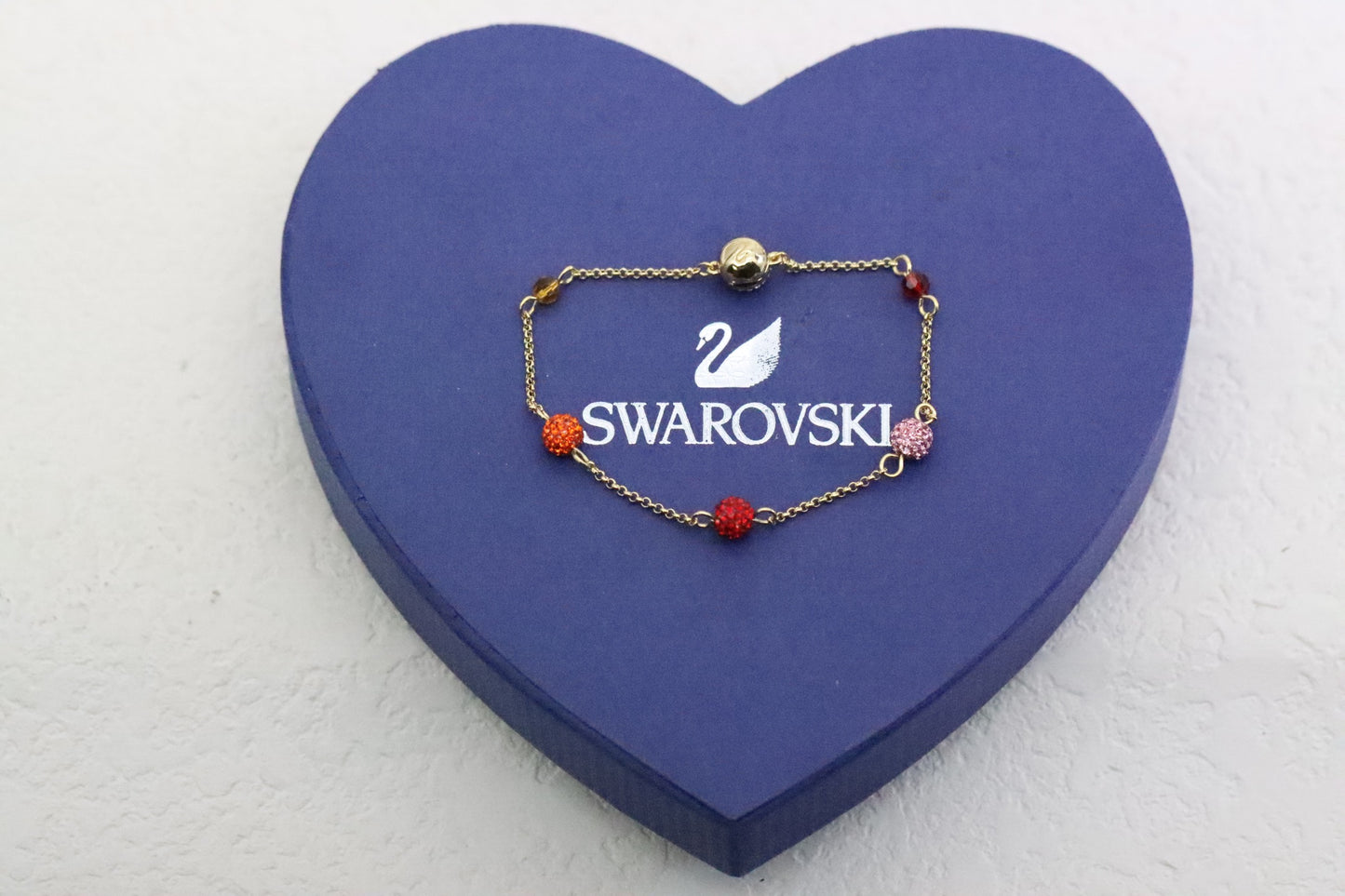 Gradient orange-red ball bracelet