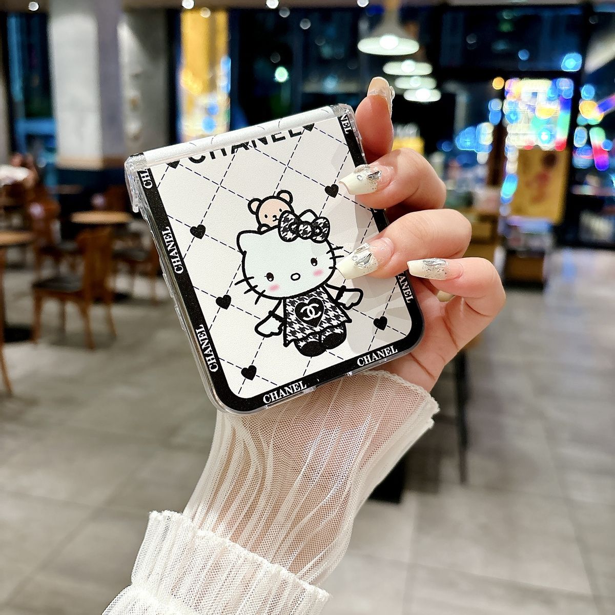 Cute Cartoon Cat Bracelet Flip Case