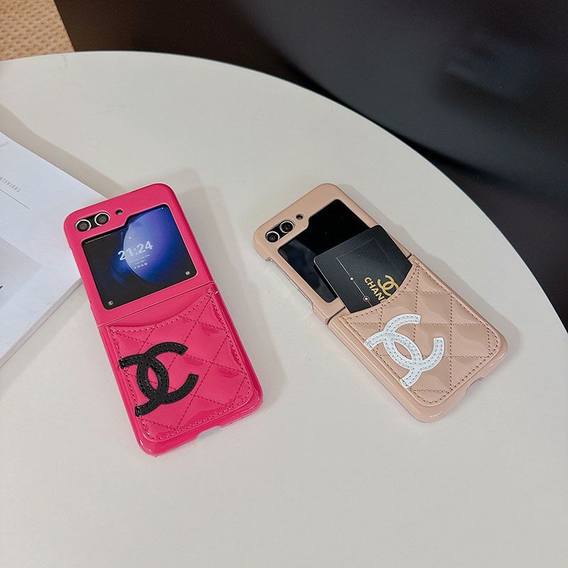 Card Slot Leather Case Case for Galaxy Z Flip