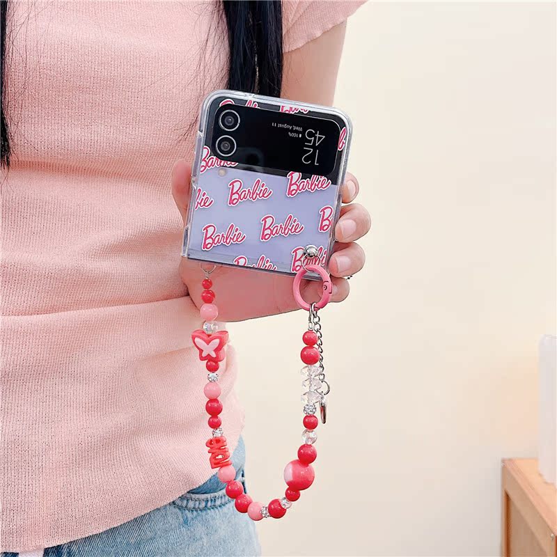 Cartoon Girl Bracelet Flip Magnetic Holder Case