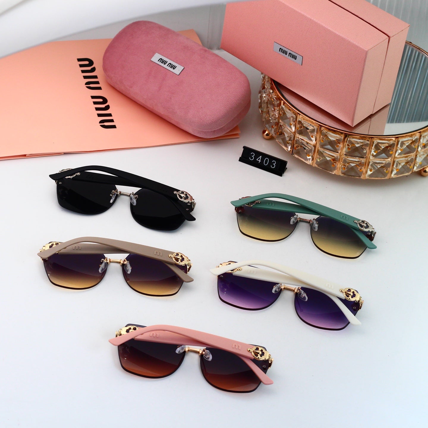 New Frameless Metal Sunglasses