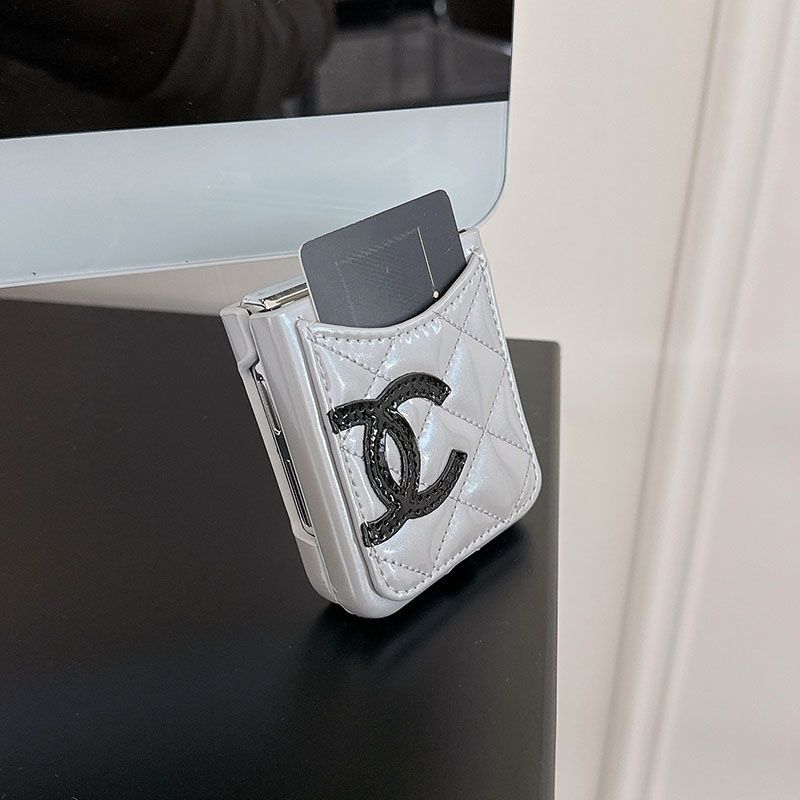 Card Slot Leather Case Case for Galaxy Z Flip