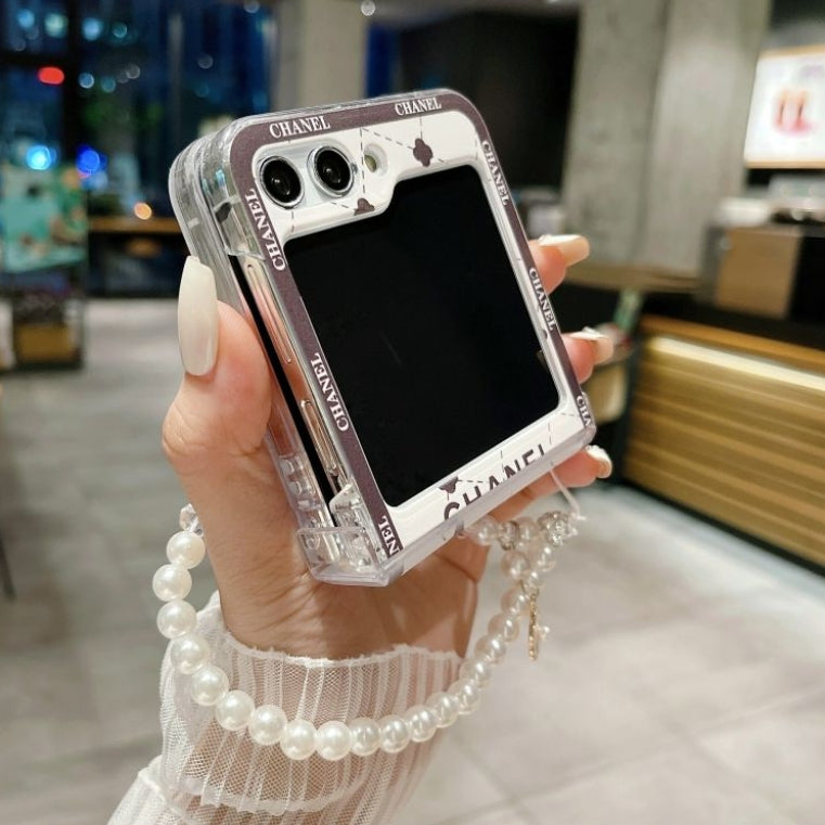 Fashion Pearl Wristband Case for Galaxy Z Flip