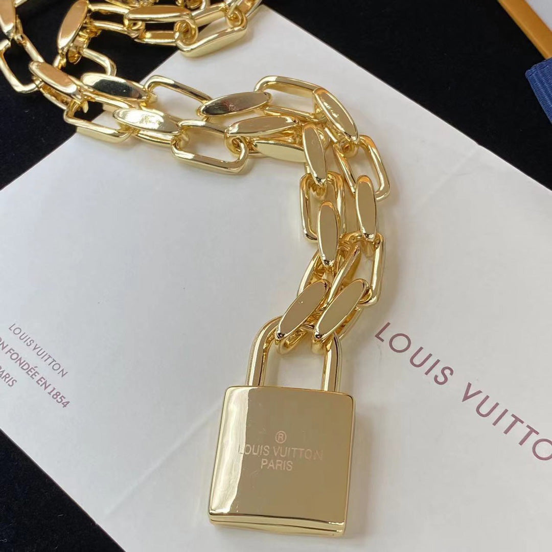 Individual Lock Chain Necklace