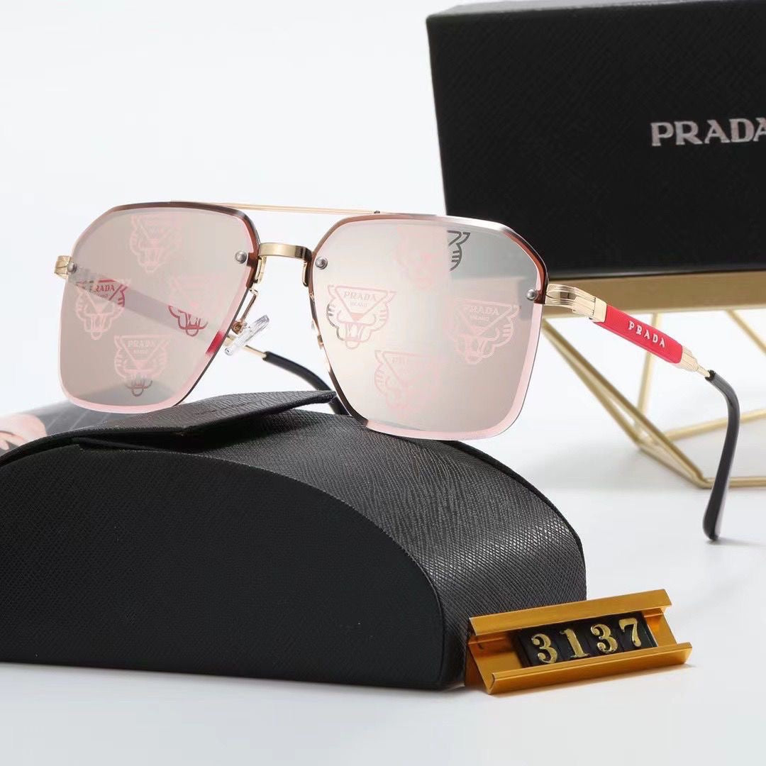 Hot new metal frame square lens sunglasses