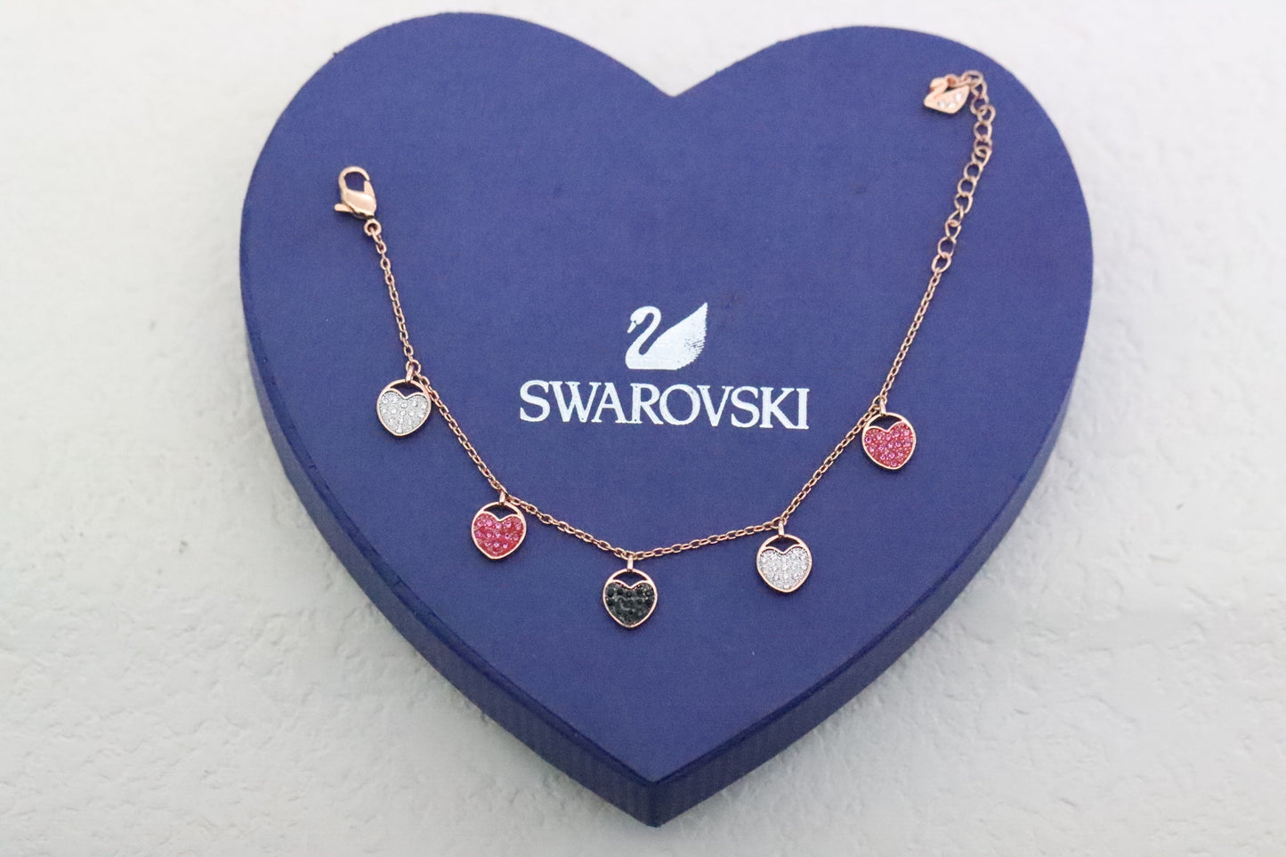 Rose gold heart bracelet