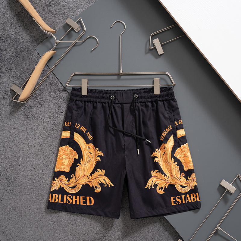 2025 latest golden quick-drying shorts beach pants