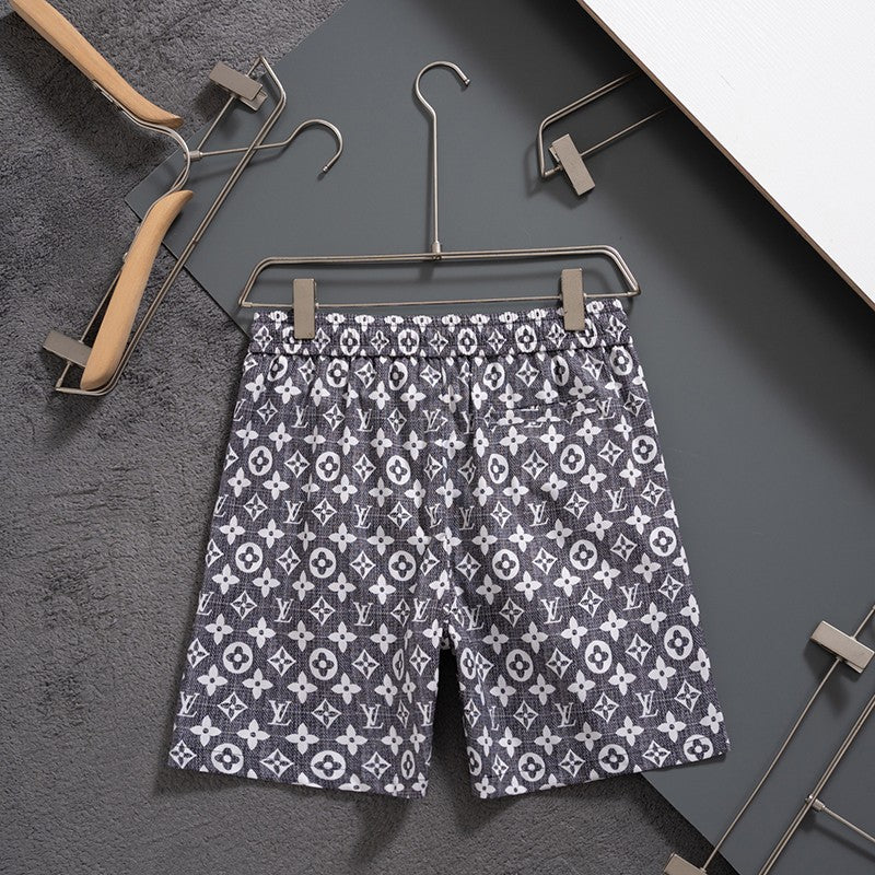 2025 latest quick-drying black and blue shorts beach pants