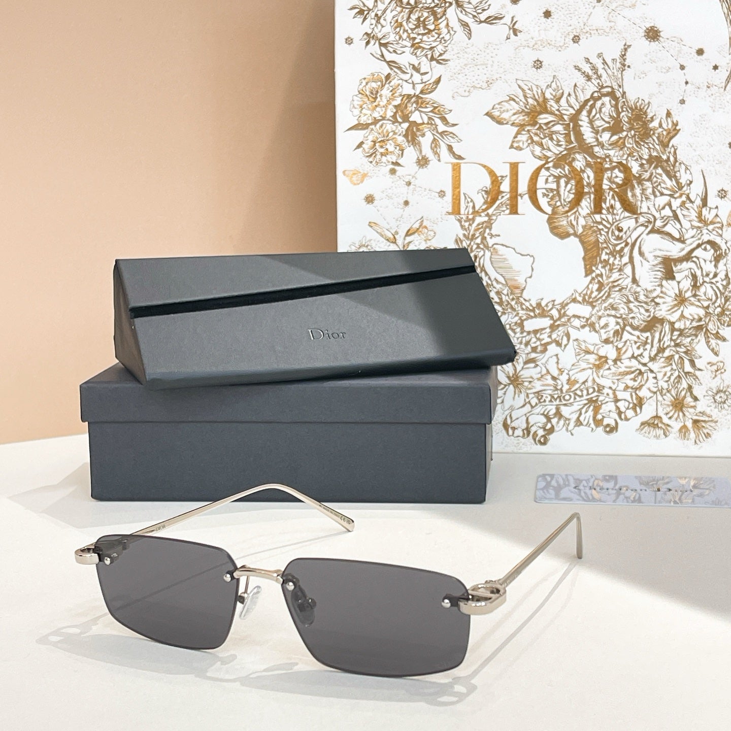 6-color rimless metal sunglasses
