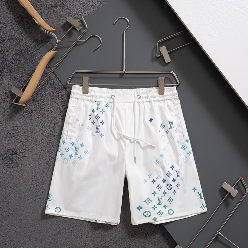 2025 latest black and white quick-drying shorts beach pants