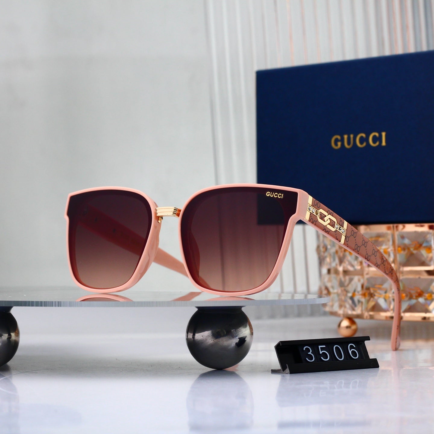 Full Frame Cat Shape Gradient Sunglasses