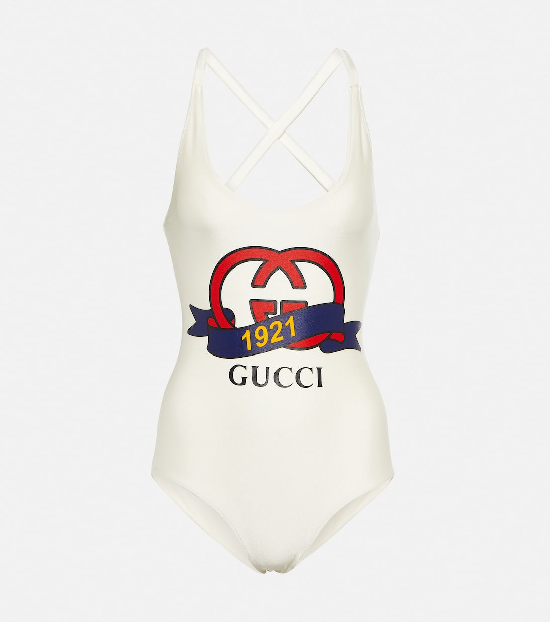 2025 New White Classic One-Piece Swimsuit G-34500