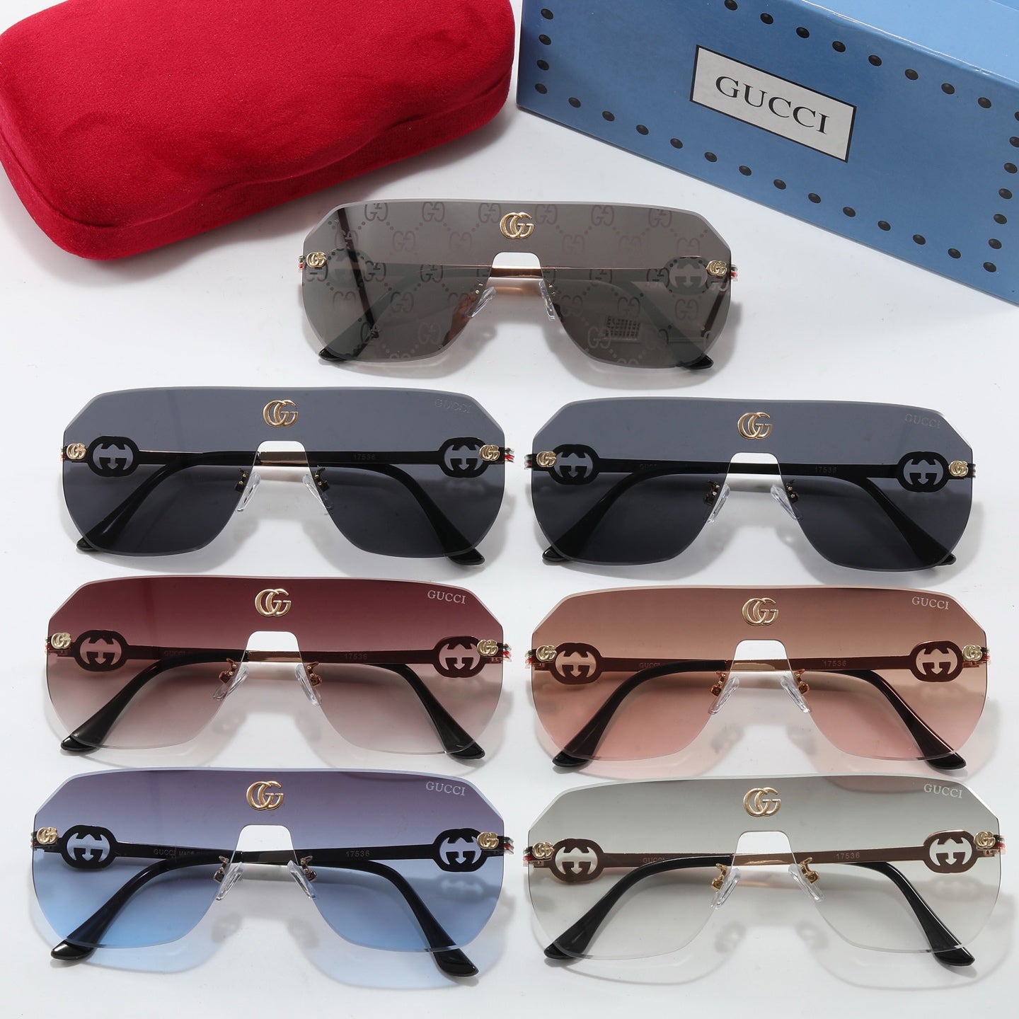 7 colors UV protection trendy sunglasses 17536