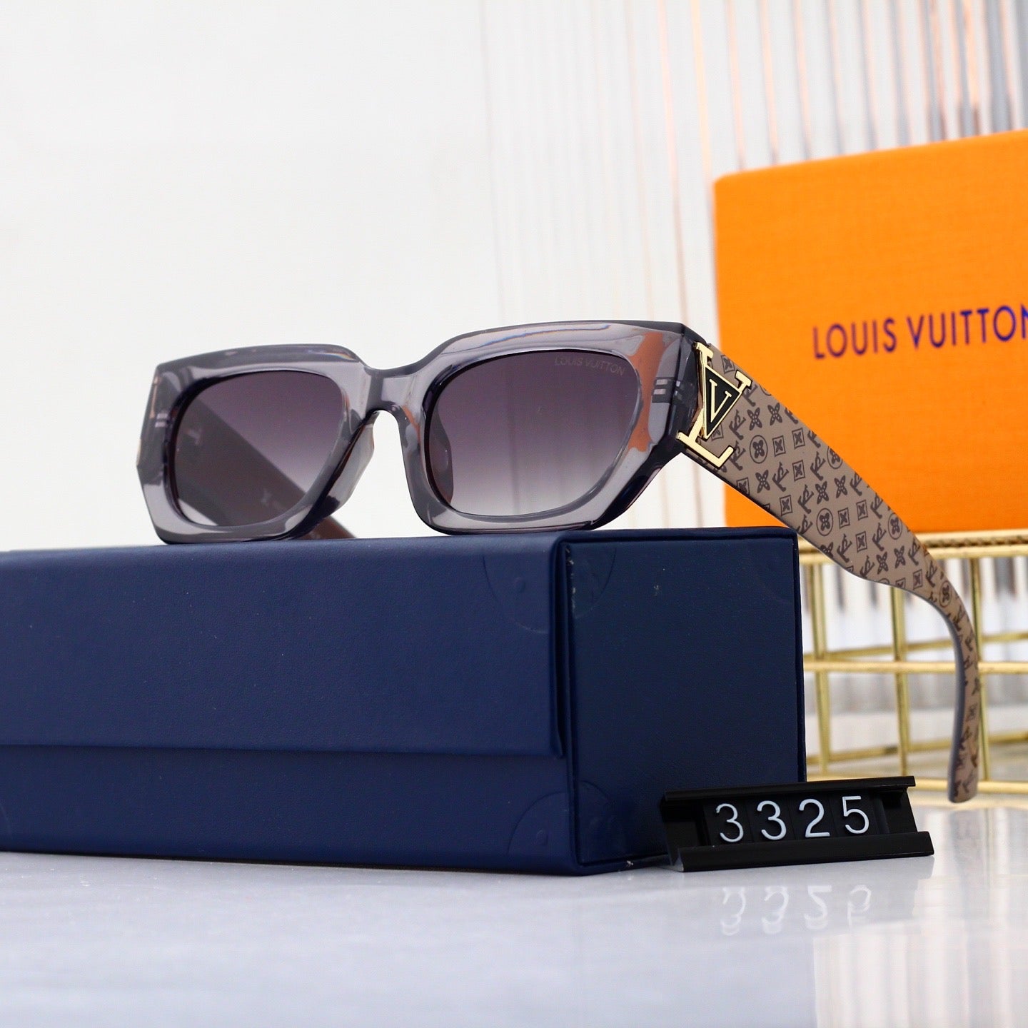 5-color plain lens sunglasses 3325