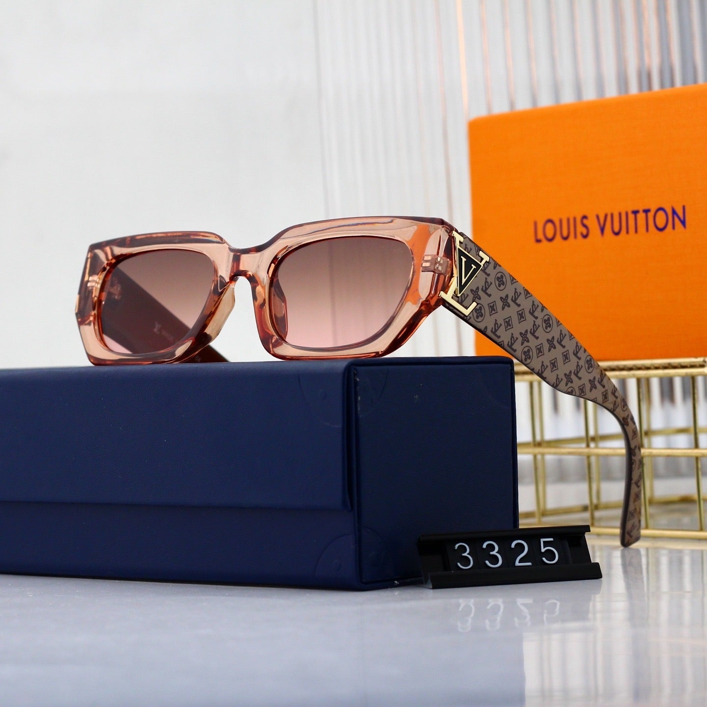 5-color plain lens sunglasses 3325