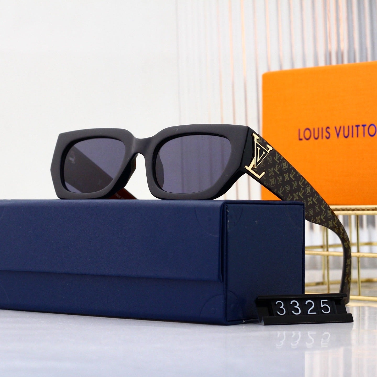 5-color plain lens sunglasses 3325