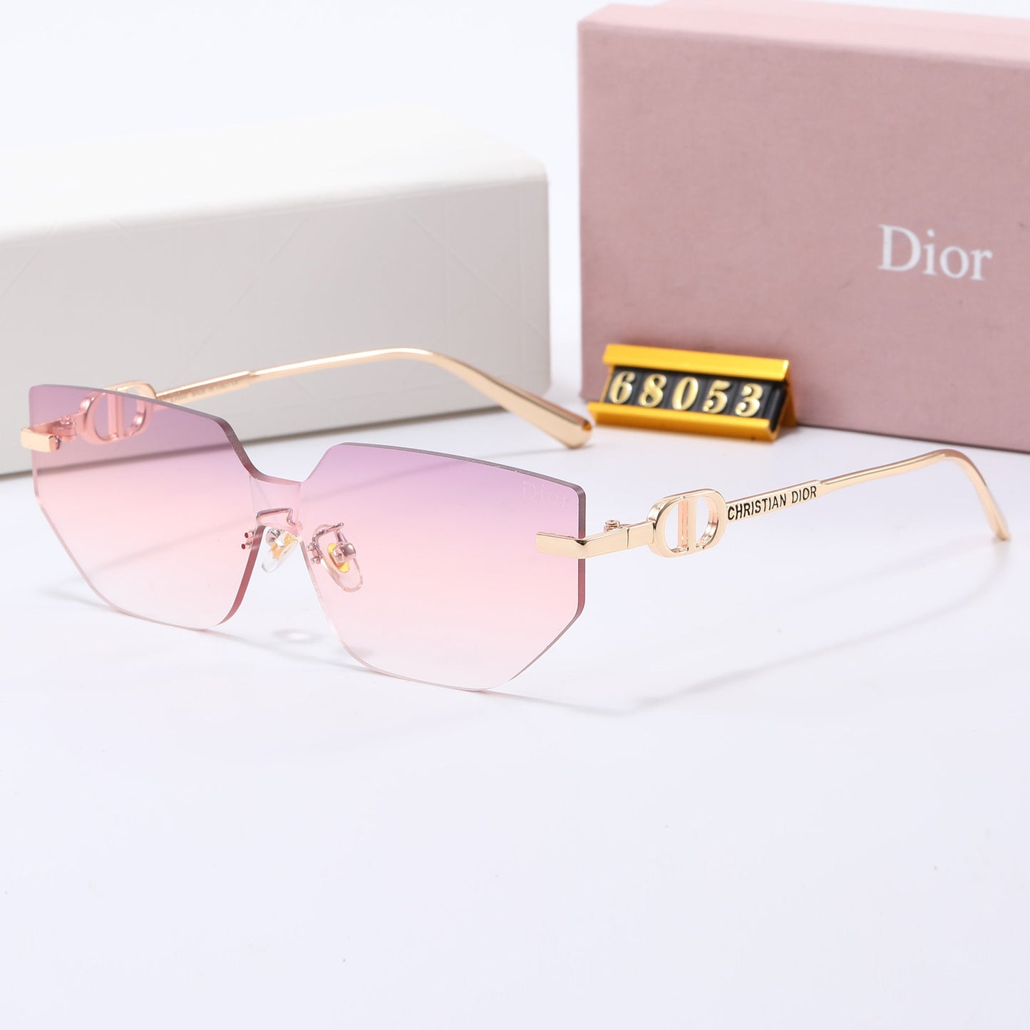 7-color polarized frameless personalized sunglasses 68053