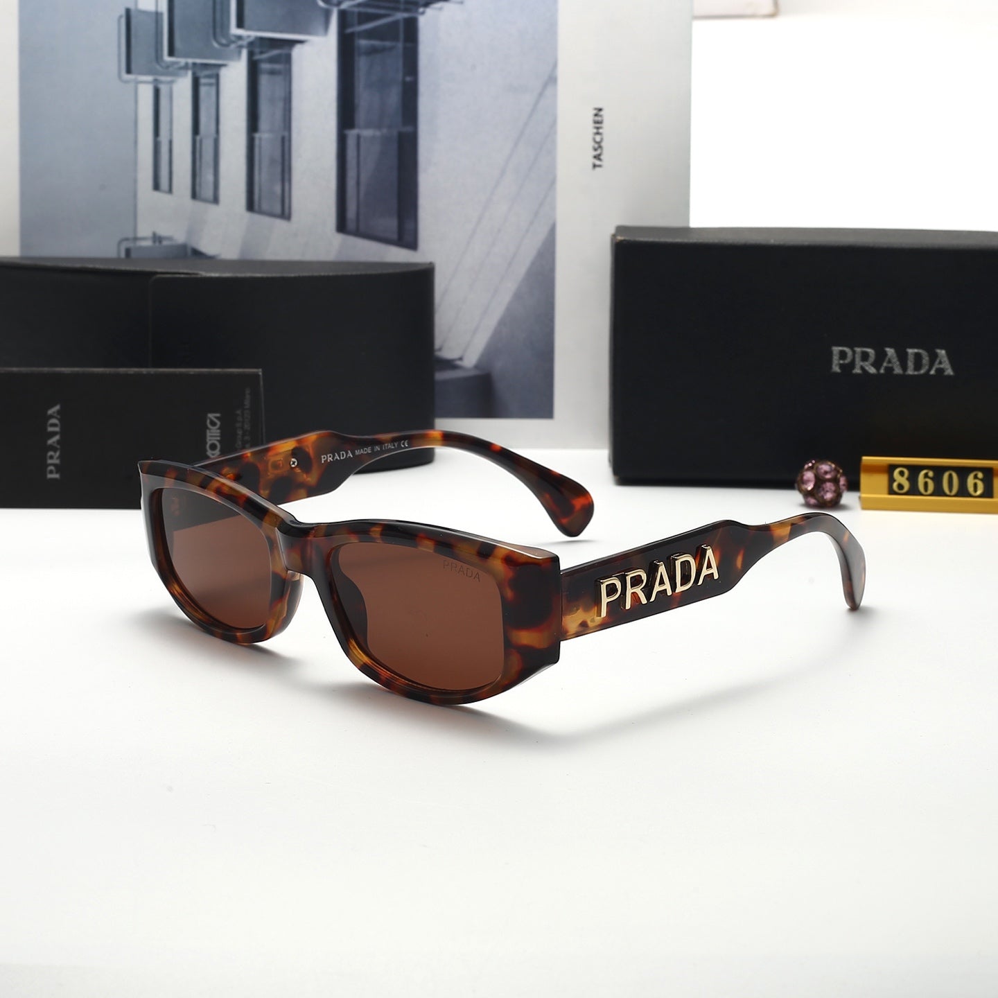 5 colors thin frame sunglasses 8606