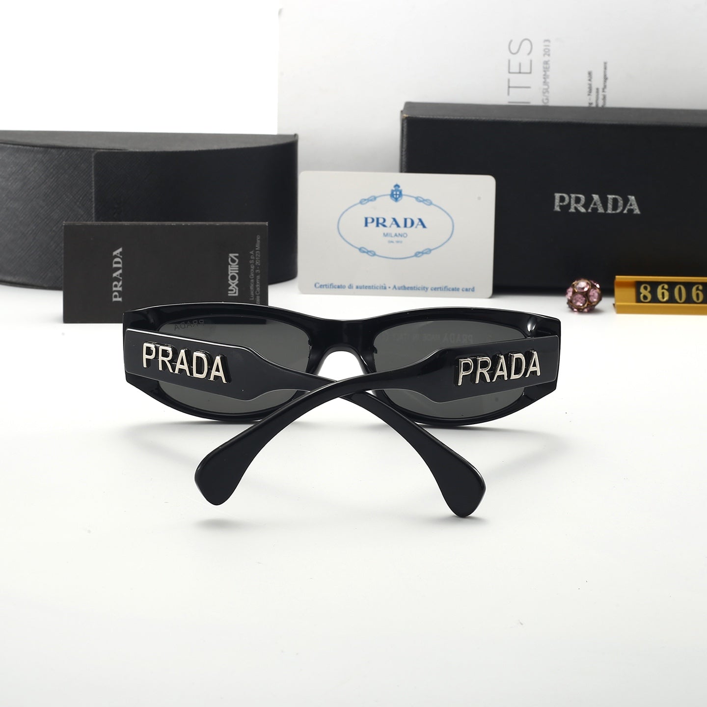 5 colors thin frame sunglasses 8606