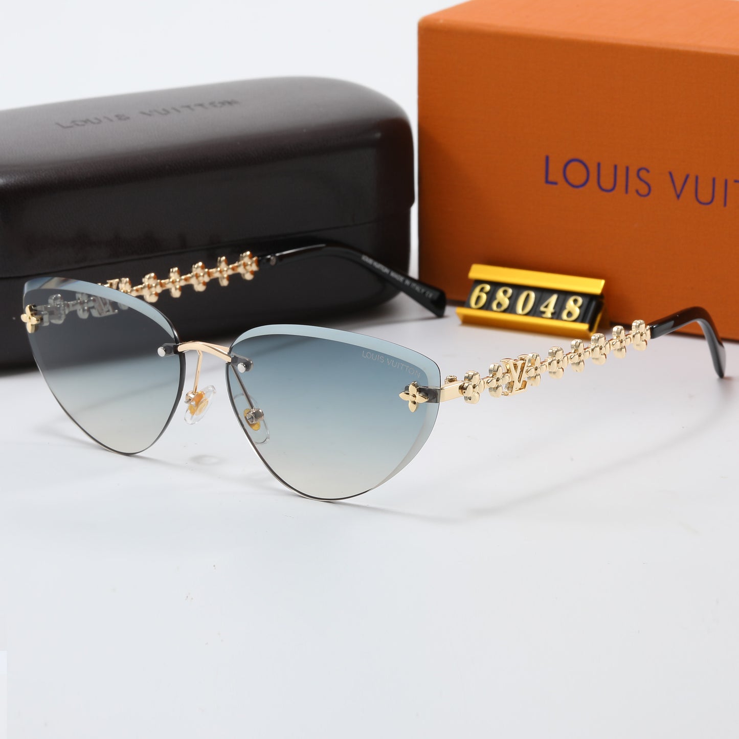 7 colors frameless trendy sunglasses 68048