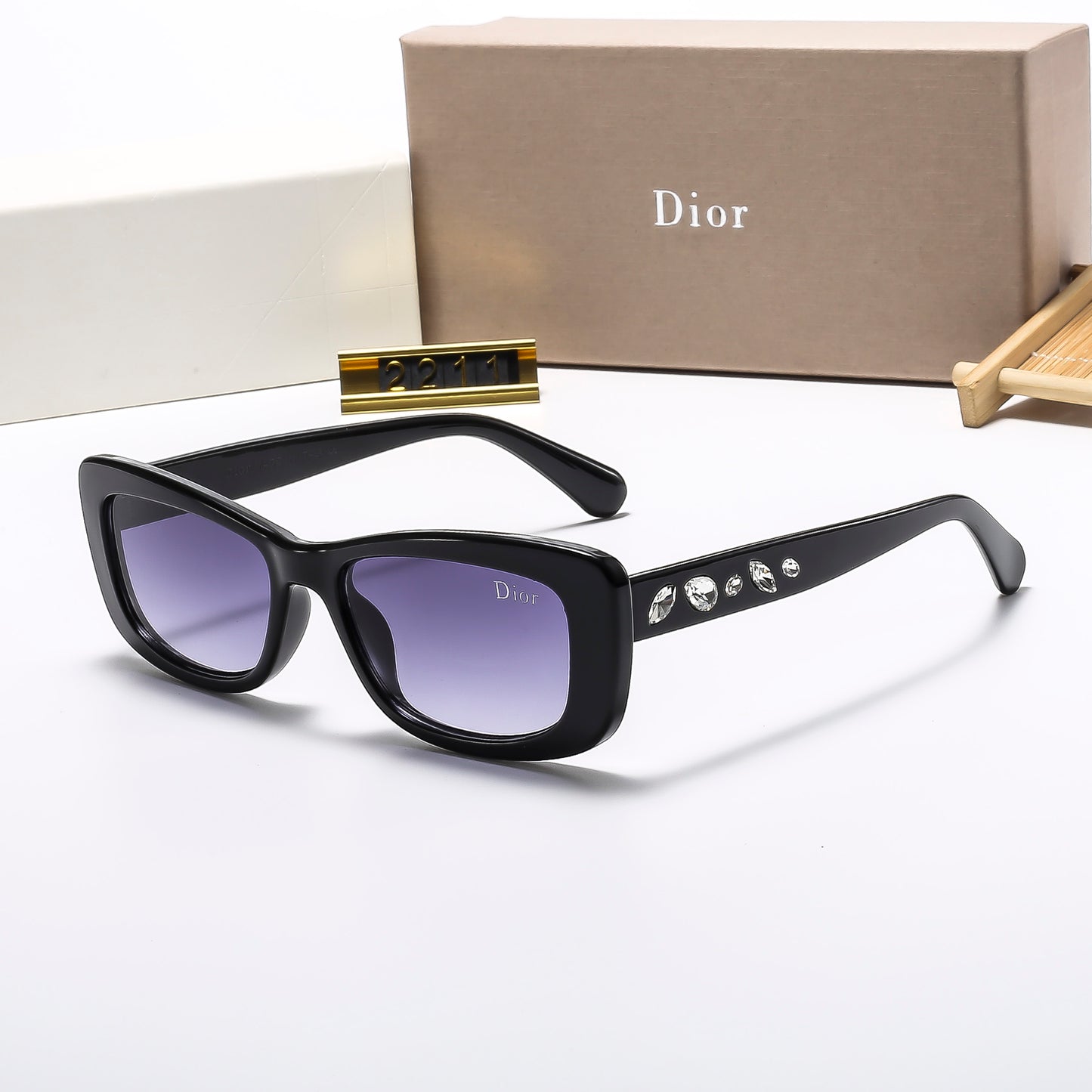 6 colors trendy HD lens sunglasses 2211