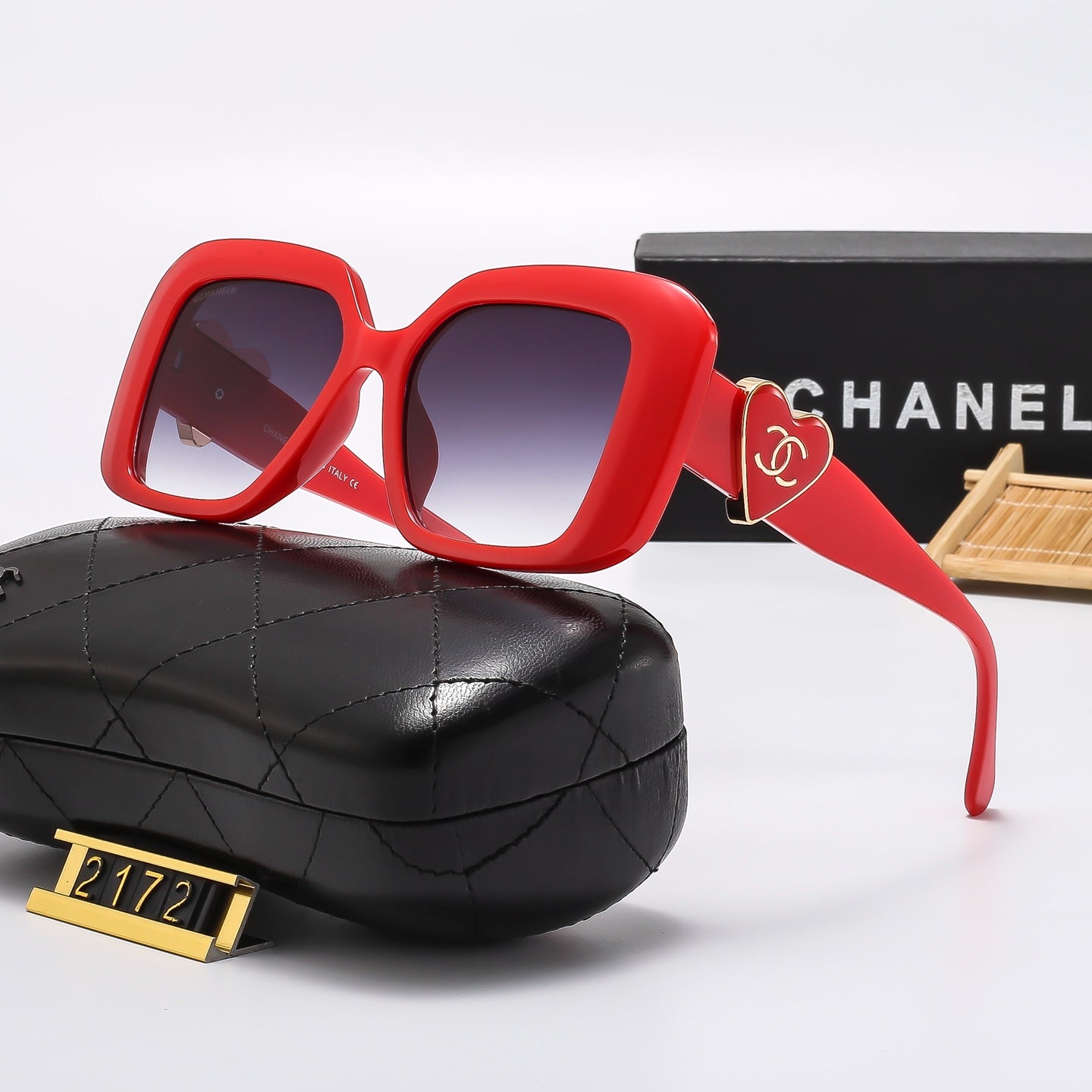 6 Colors Square Frame HD Lens Sunglasses 2172