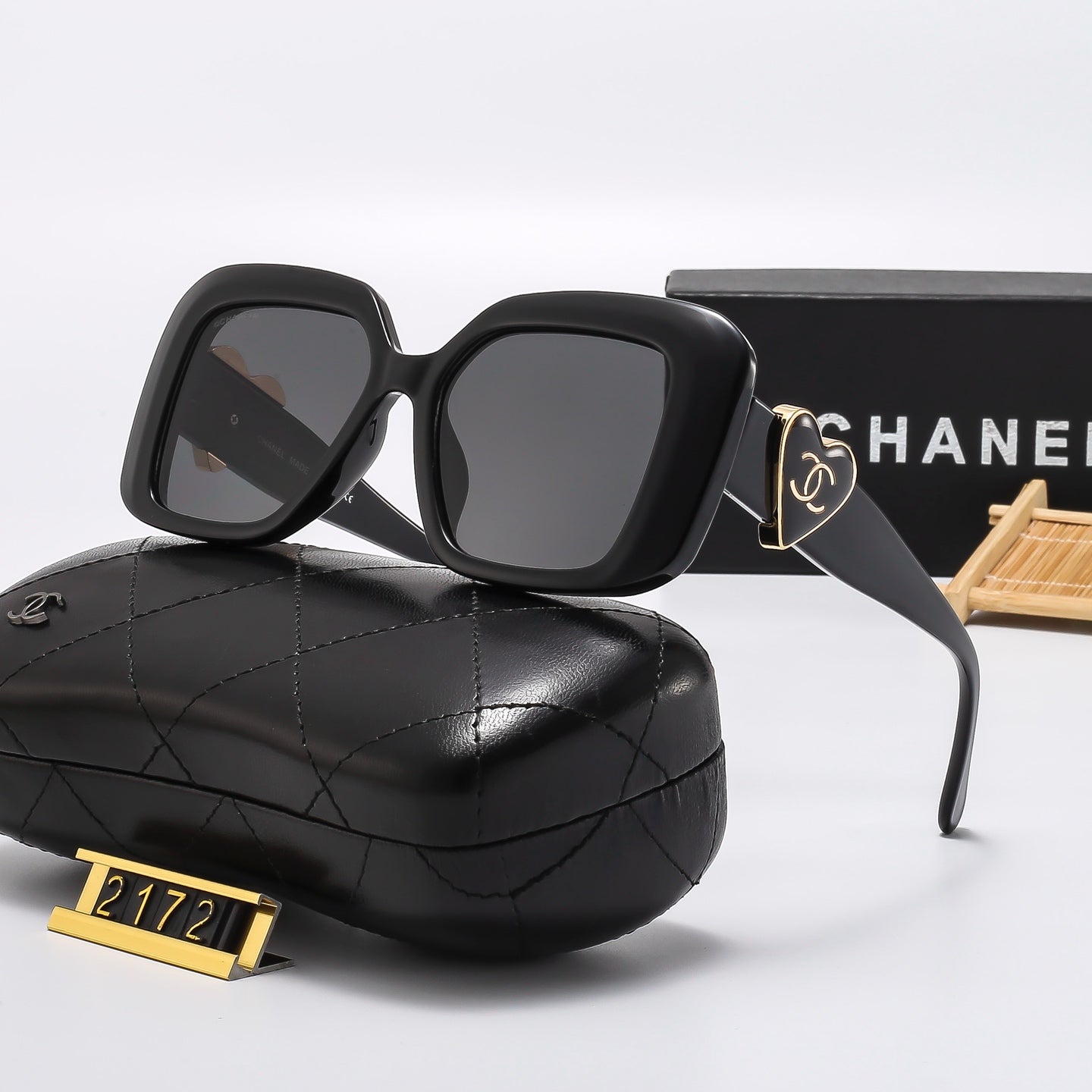 6 Colors Square Frame HD Lens Sunglasses 2172