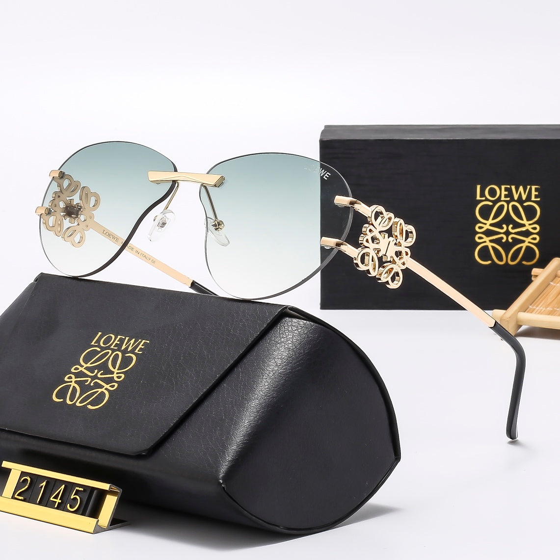 Multicolor trendy plain sunglasses 2145