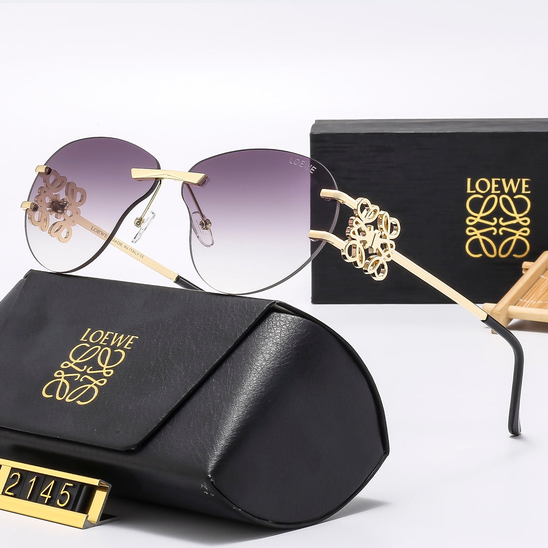 Multicolor trendy plain sunglasses 2145