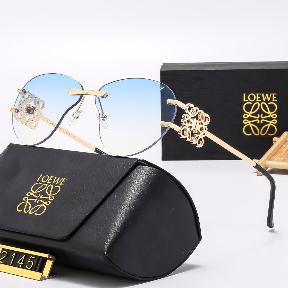 Multicolor trendy plain sunglasses 2145