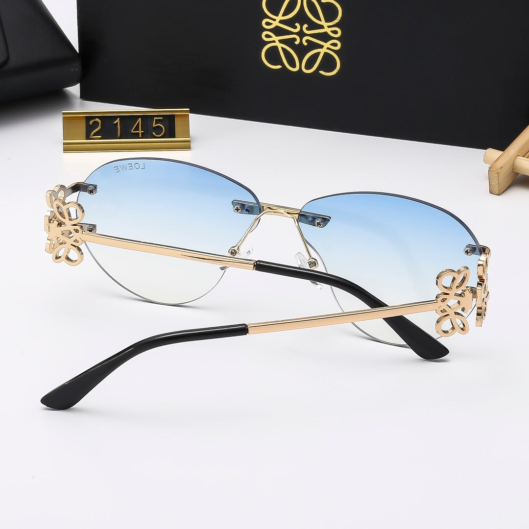 Multicolor trendy plain sunglasses 2145