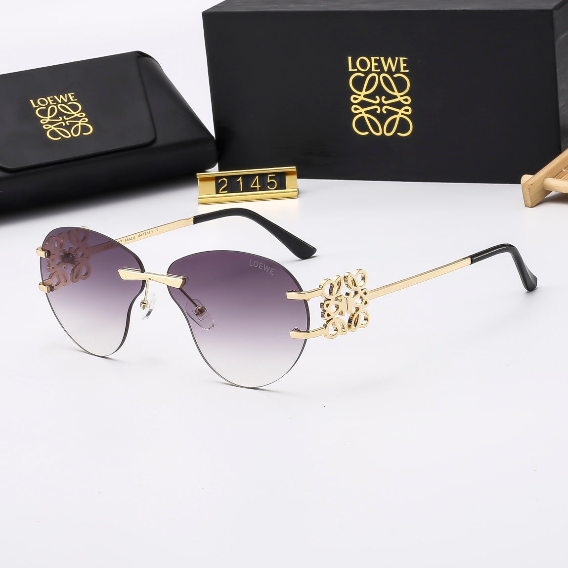 Multicolor trendy plain sunglasses 2145
