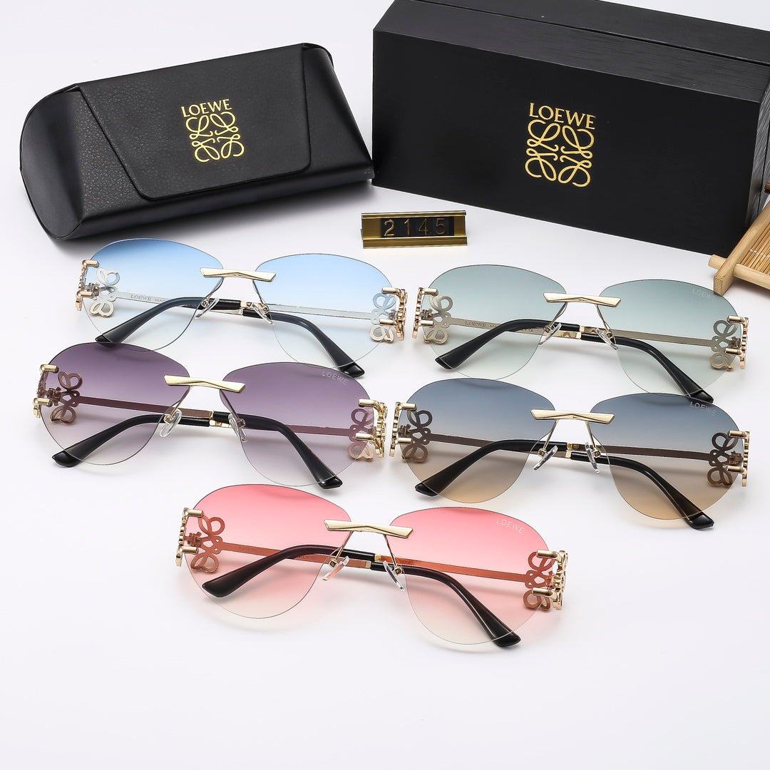 Multicolor trendy plain sunglasses 2145