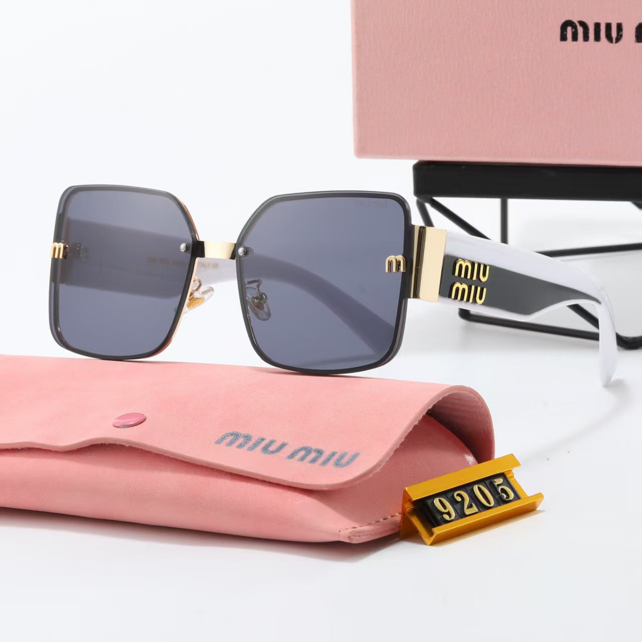 6 Color Square Frame Women's Sunglasses 9205