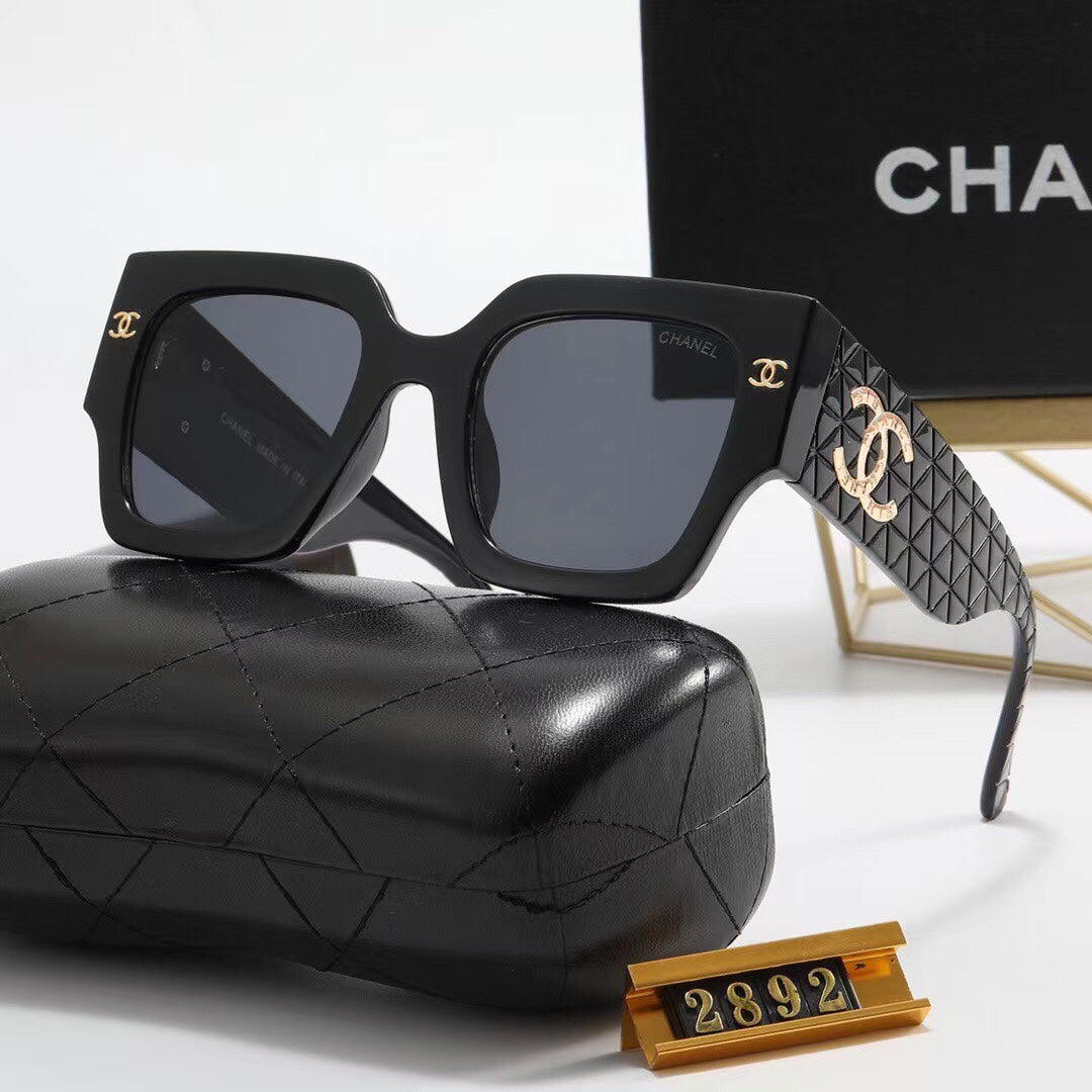 6 Colors Fashion Frame Big LOGO Sunglasses 2892