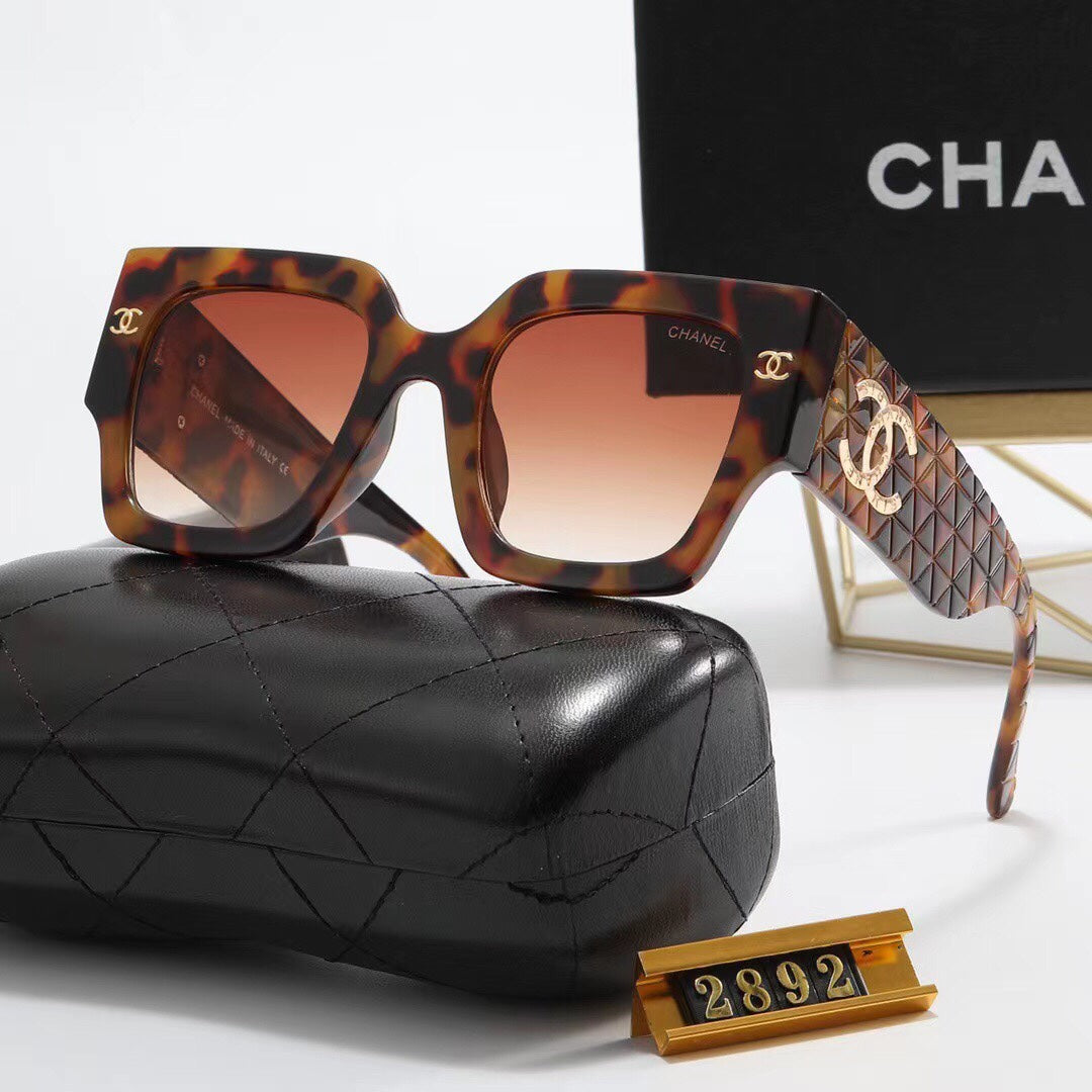 6 Colors Fashion Frame Big LOGO Sunglasses 2892