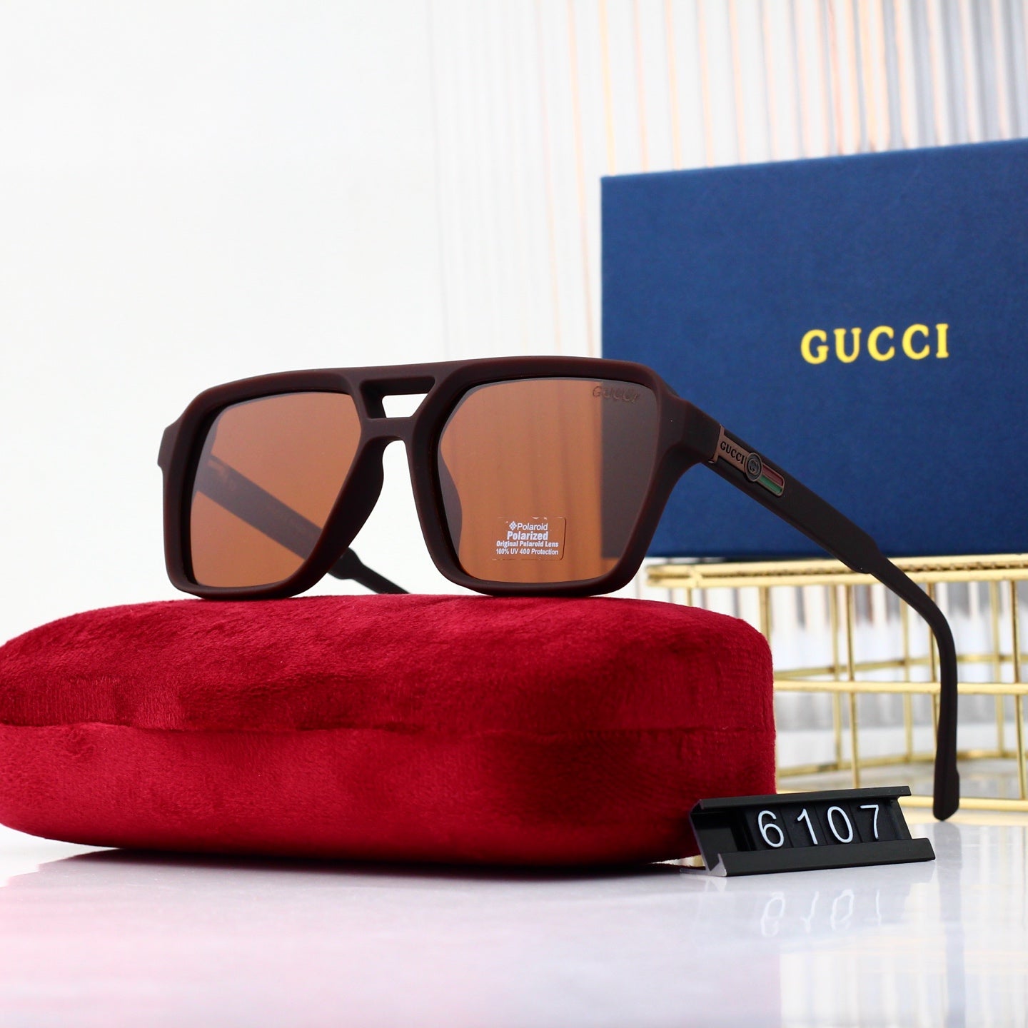 4 colors of trendy sunglasses 6107