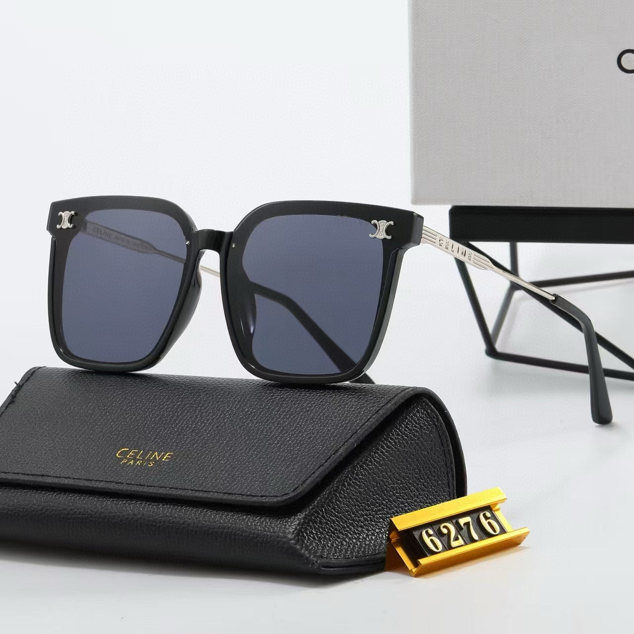 5 Colors Fashion Metal Temple Sunglasses 6276