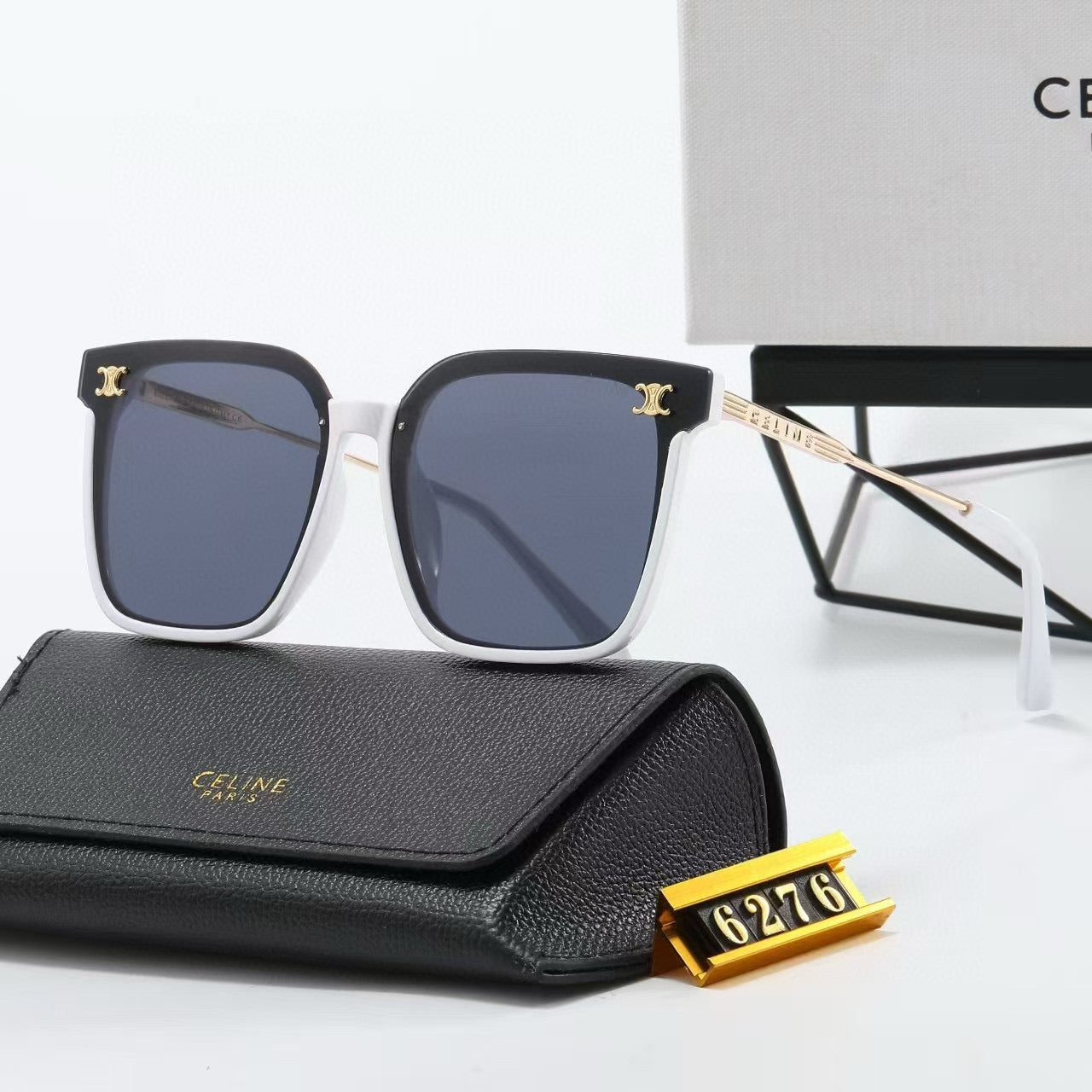 5 Colors Fashion Metal Temple Sunglasses 6276