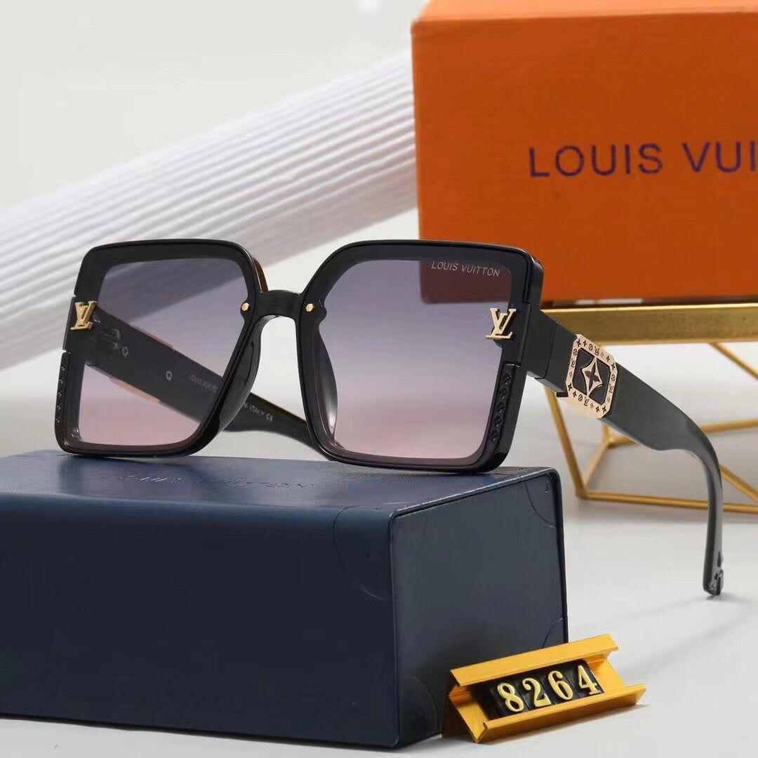 7 colors high-end square frame sunglasses 8264