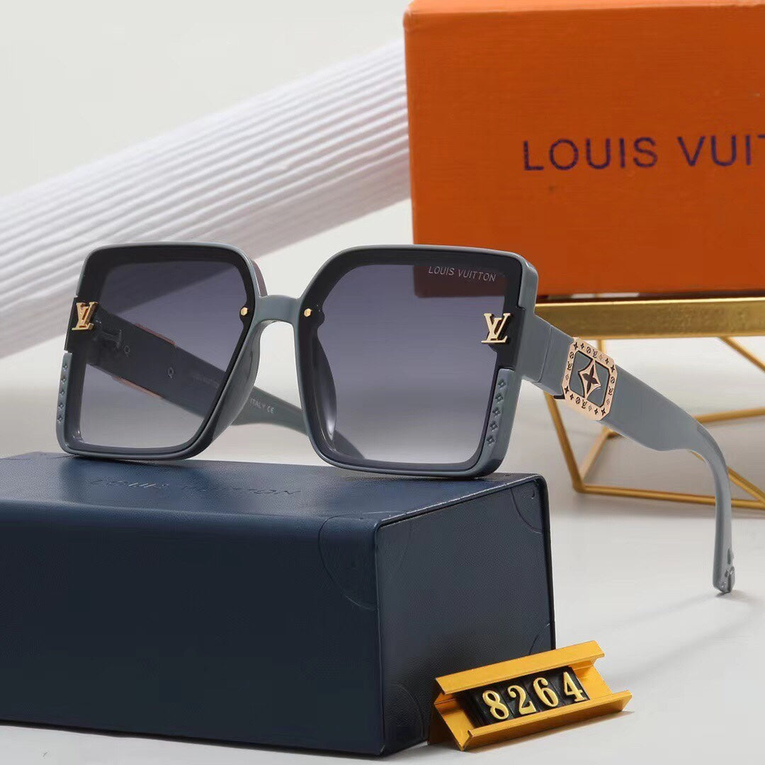 7 colors high-end square frame sunglasses 8264