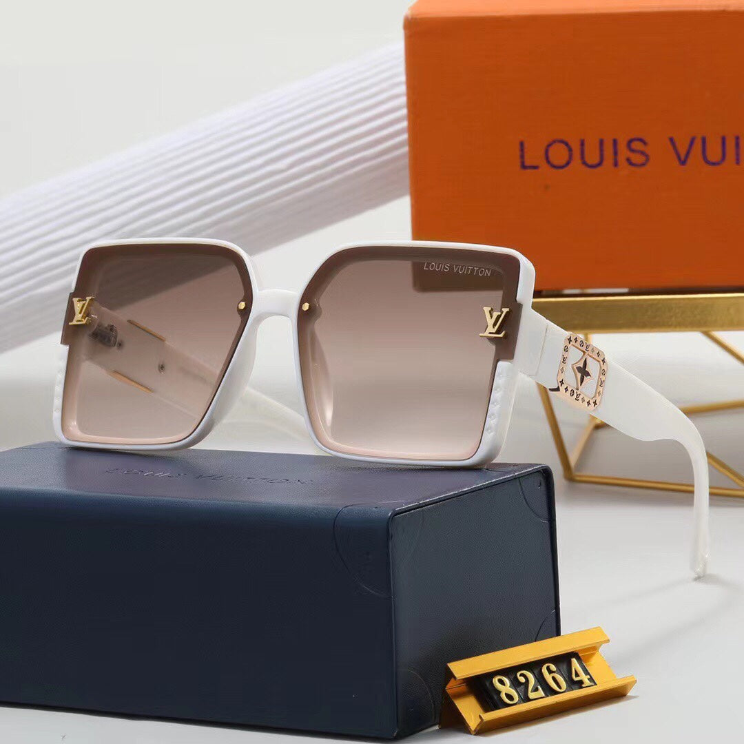 7 colors high-end square frame sunglasses 8264