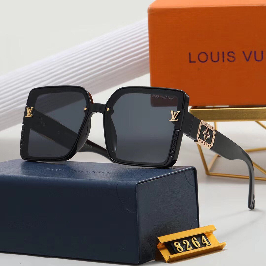 7 colors high-end square frame sunglasses 8264