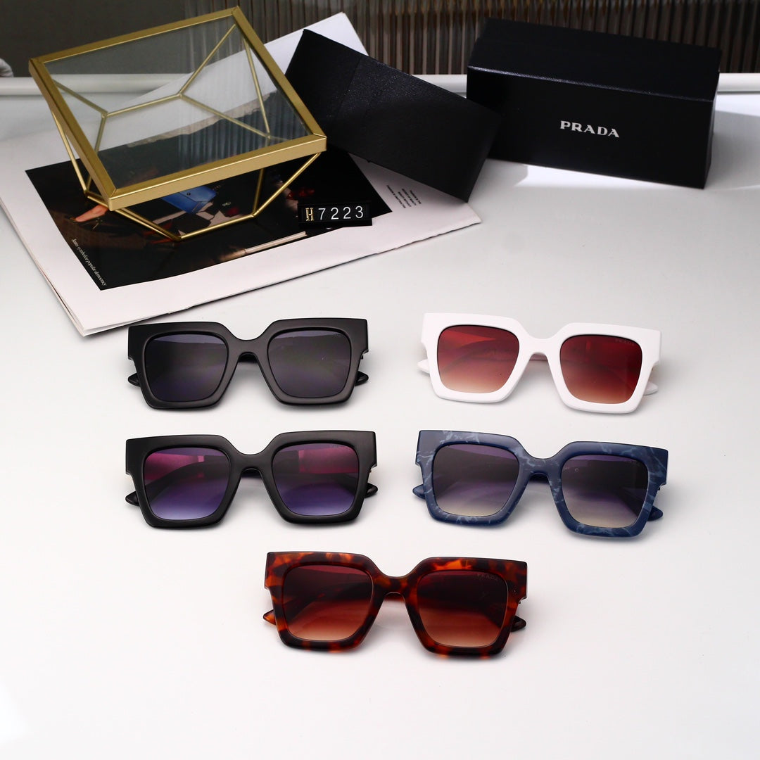5-color Polaroid nylon HD lenses Full frame sunglasses 7223