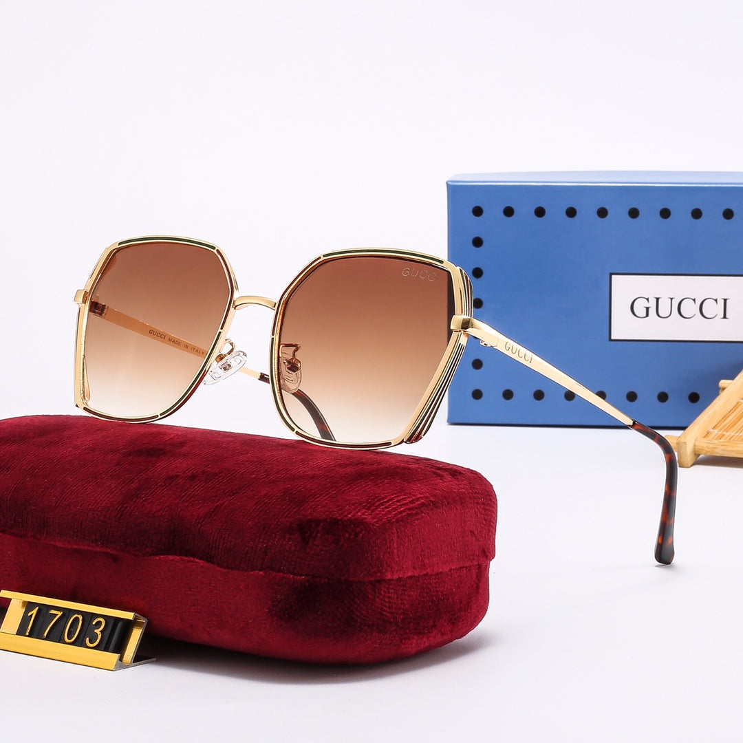 4-color trendy plain sunglasses 1703