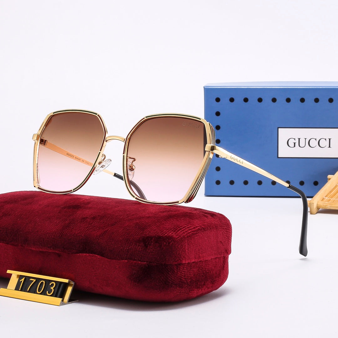4-color trendy plain sunglasses 1703