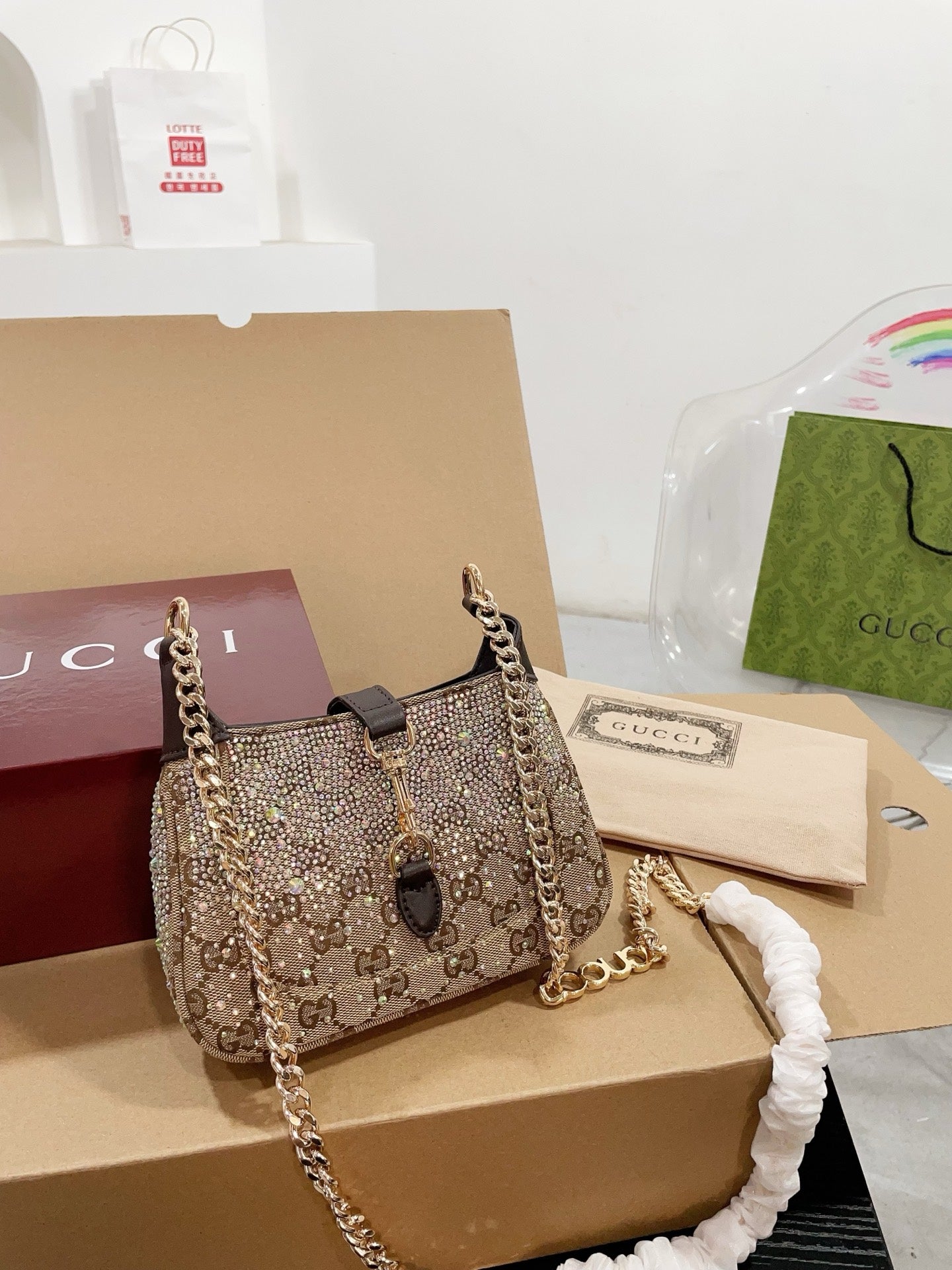 Rhinestone Underarm Bag