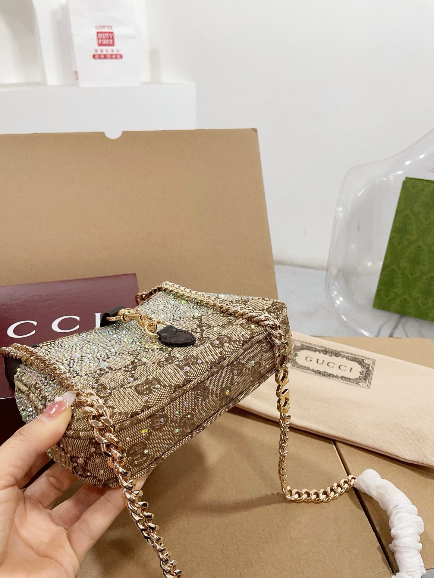 Rhinestone Underarm Bag