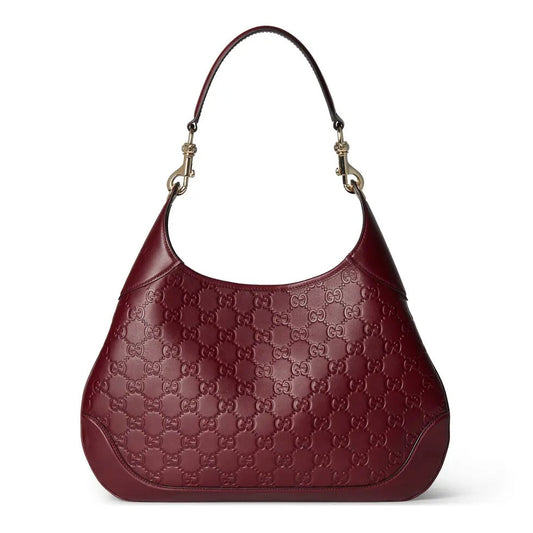 Ankara Red Printed Embossed Leather